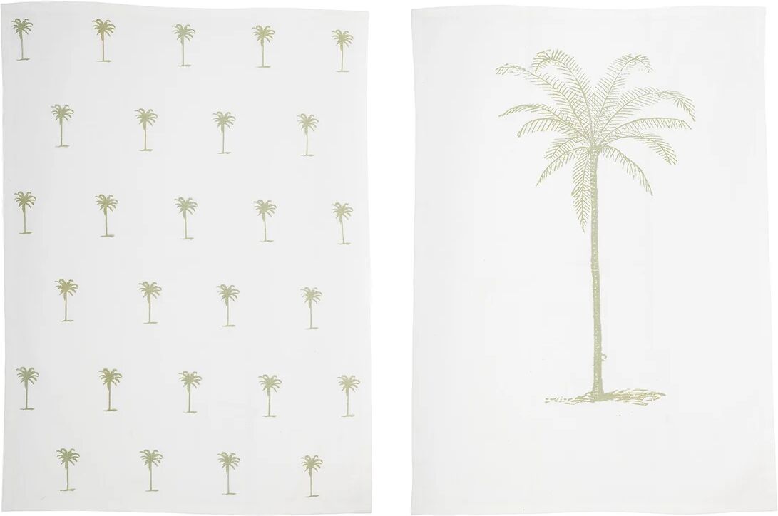 Bloomingville Palm kjøkkenhåndkle 2-pakk 50x70 cm