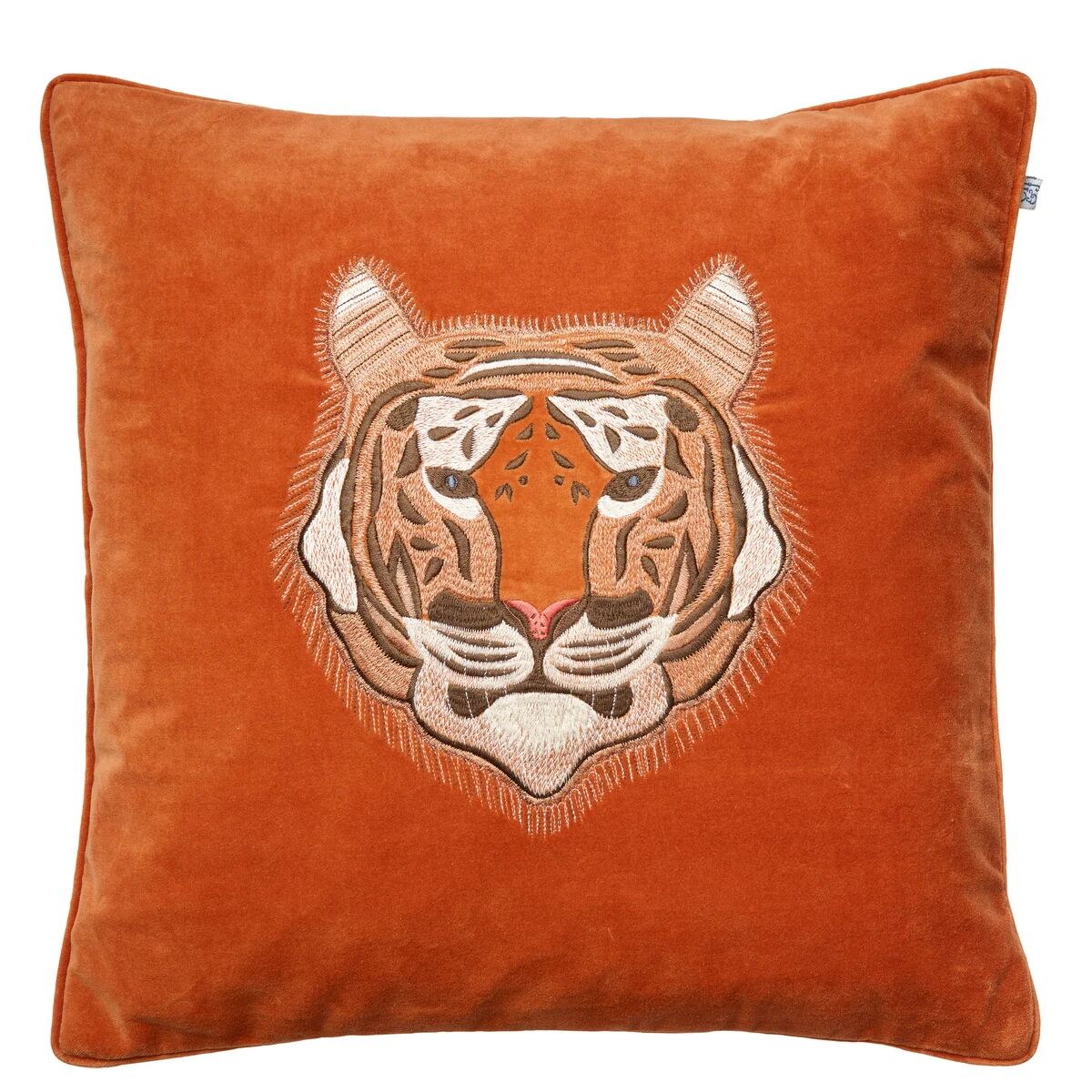Chhatwal & Jonsson Embroidered Tiger putevar 50x50 cm Orange