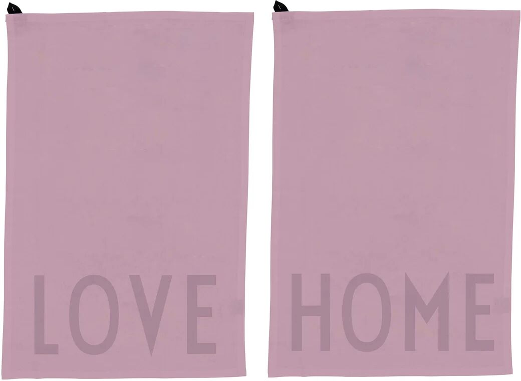 Design Letters kjøkkenhåndkle favoritt 2 deler Love-home-lavender