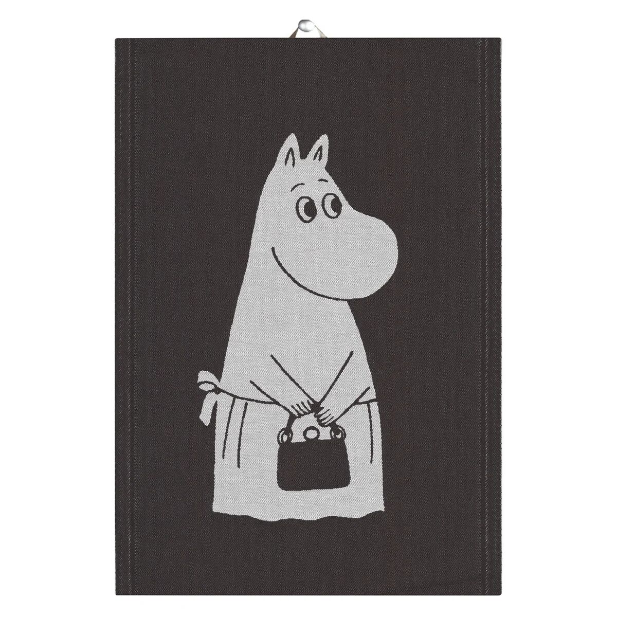 Ekelund Linneväveri Big Moominmamma kjøkkenhåndkle 35x50 cm Svart