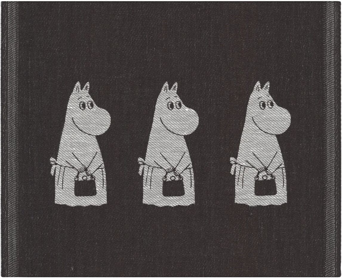 Ekelund Linneväveri Moominmamma oppvaskklut 28x35 cm Svart