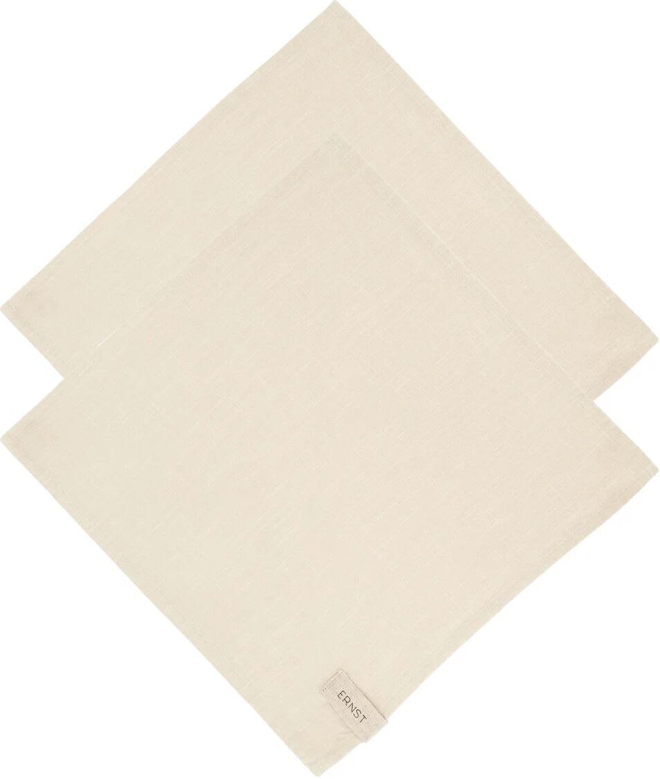 Ernst stoffserviett bomull 2-stk. Beige