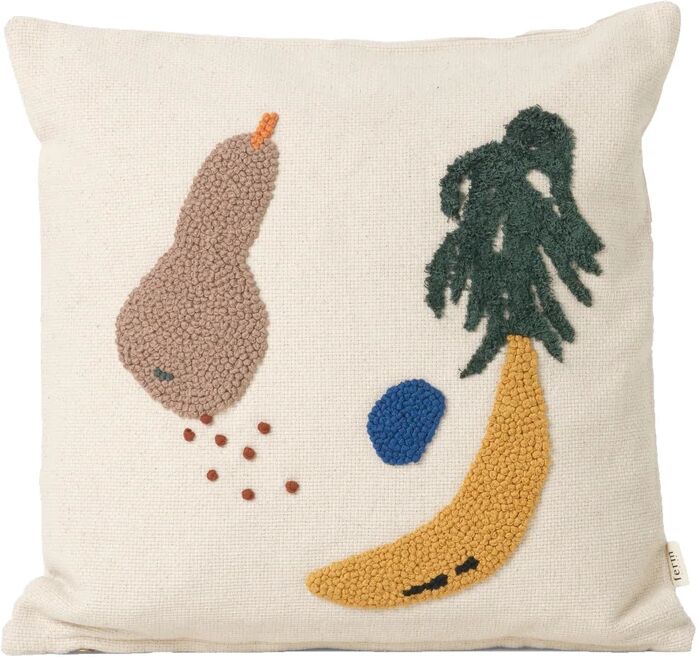 Ferm Living Kudde med motiv 40 x 40 cm banana