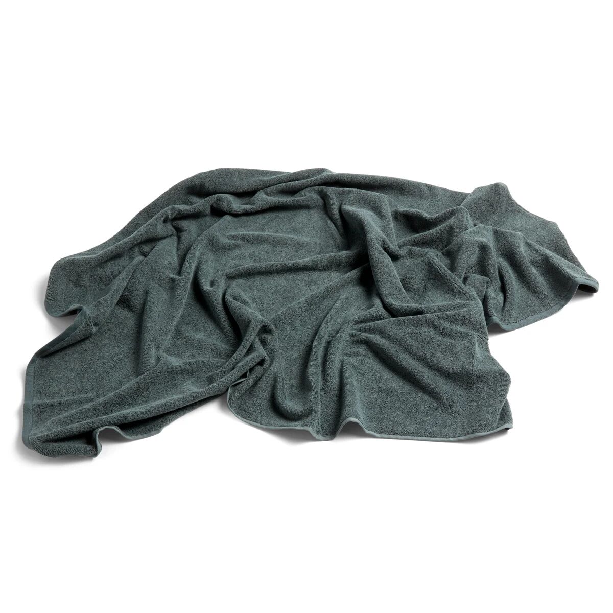 HAY Frotté badehåndkle 100x150 cm Dark green