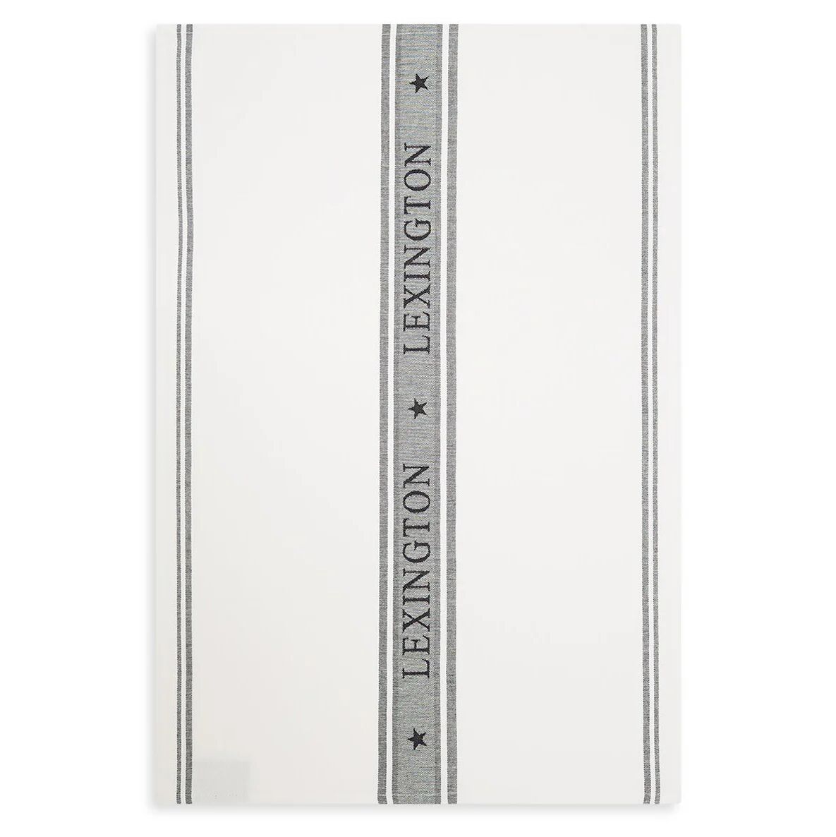 Lexington Icons Star kjøkkenhåndkle 50x70 cm White-black