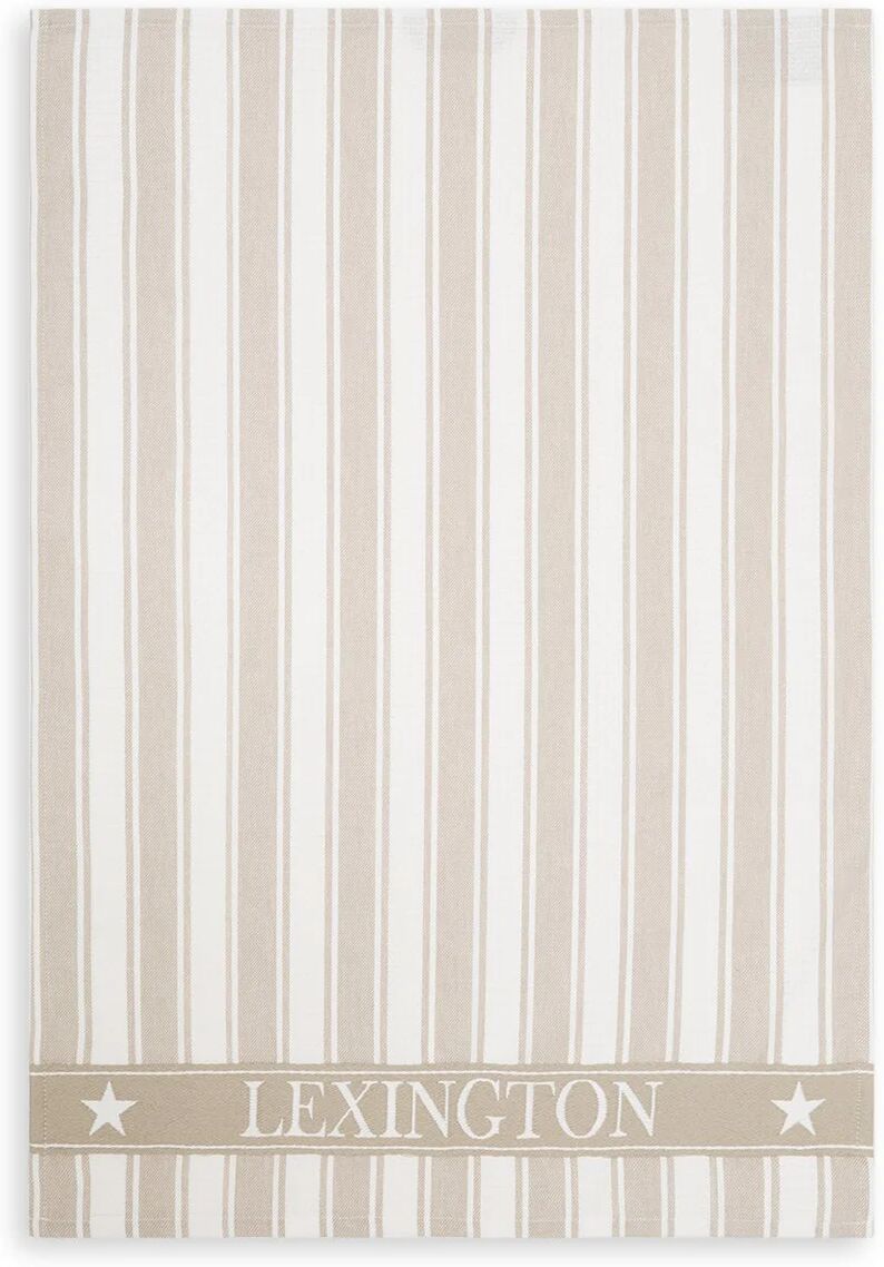 Lexington Icons Waffle Striped kjøkkenhåndkle 50x70 cm Beige-white