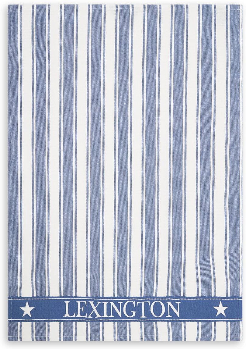 Lexington Icons Waffle Striped kjøkkenhåndkle 50x70 cm Blue-white