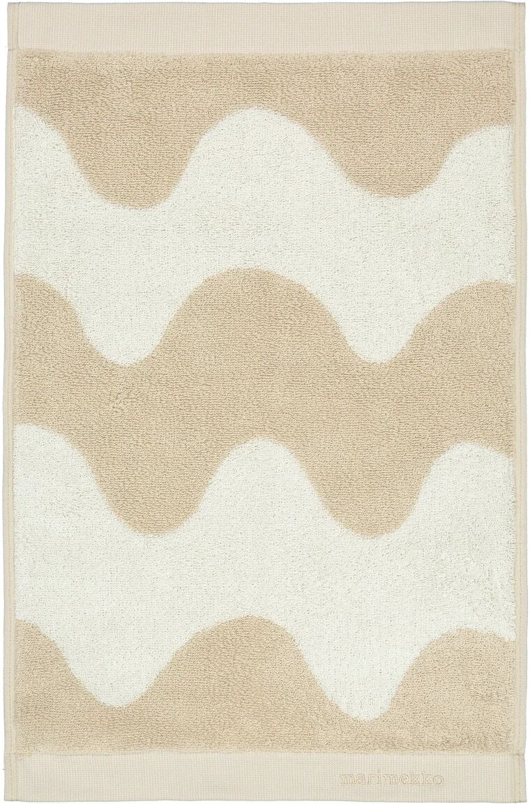 Marimekko Lokki håndkle beige-hvit 30x50 cm