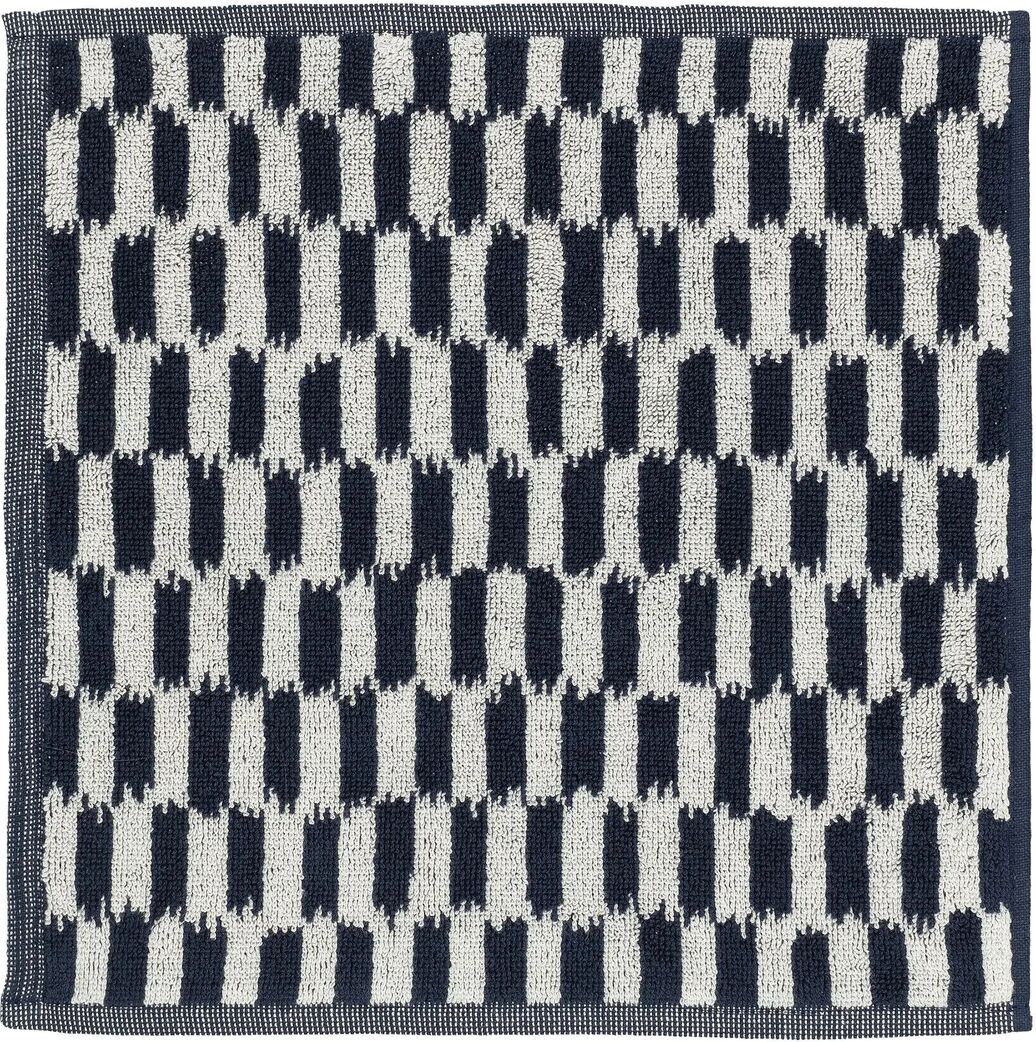 Marimekko Piekana håndkle dark blue-off white 30 x 30 cm