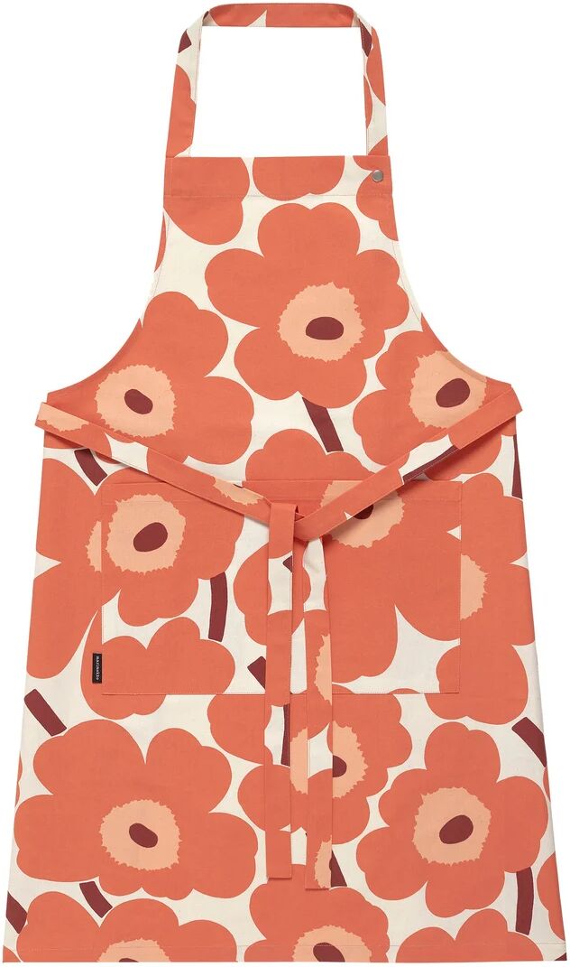 Marimekko Pieni Unikko forkle Beige-oransje-brun