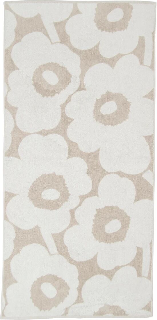 Marimekko Unikko håndkle beige-hvit 70x150 cm