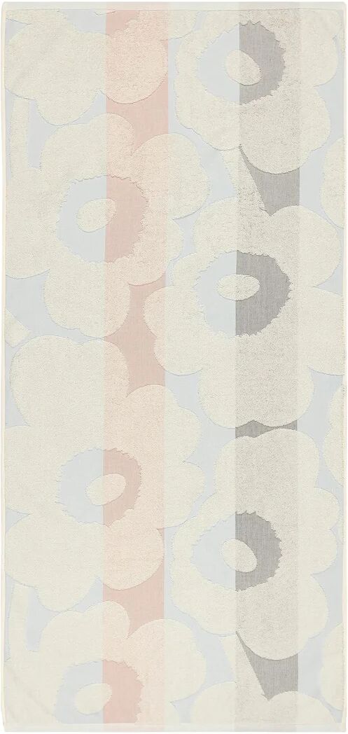 Marimekko Unikko Ralli håndkle off white-peach-blue 70 x 150 cm