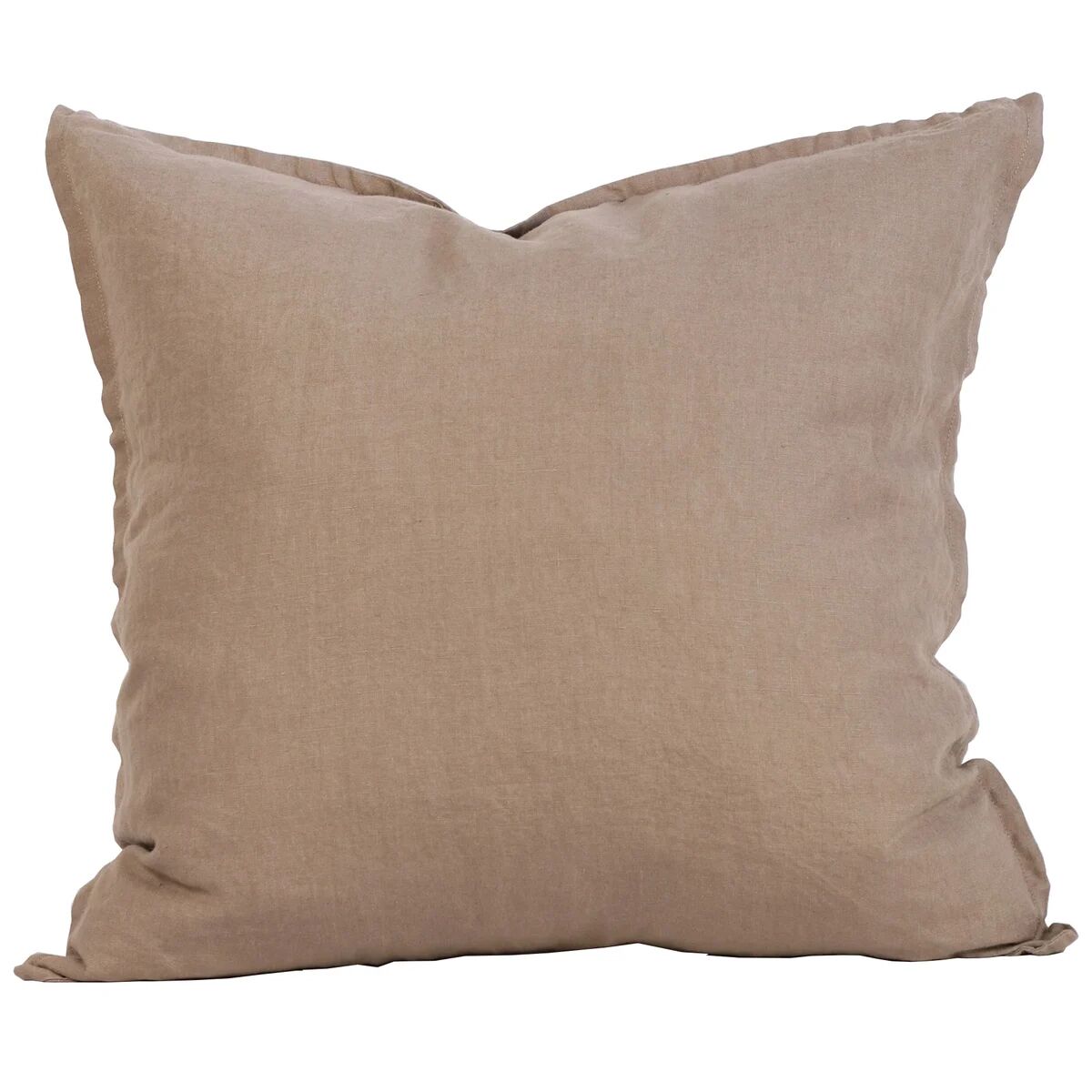 Tell Me More Washed linen putevar 50x50 cm Chestnut (beige)