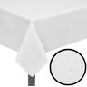 vidaXL Toalhas de mesa 5 pcs 130 x 130 cm branco