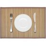 vidaXL Individuais de mesa em bambu 6 pcs 30 x 45 cm castanho