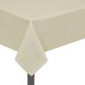 vidaXL Toalhas de mesa 5 pcs 170x130 cm creme