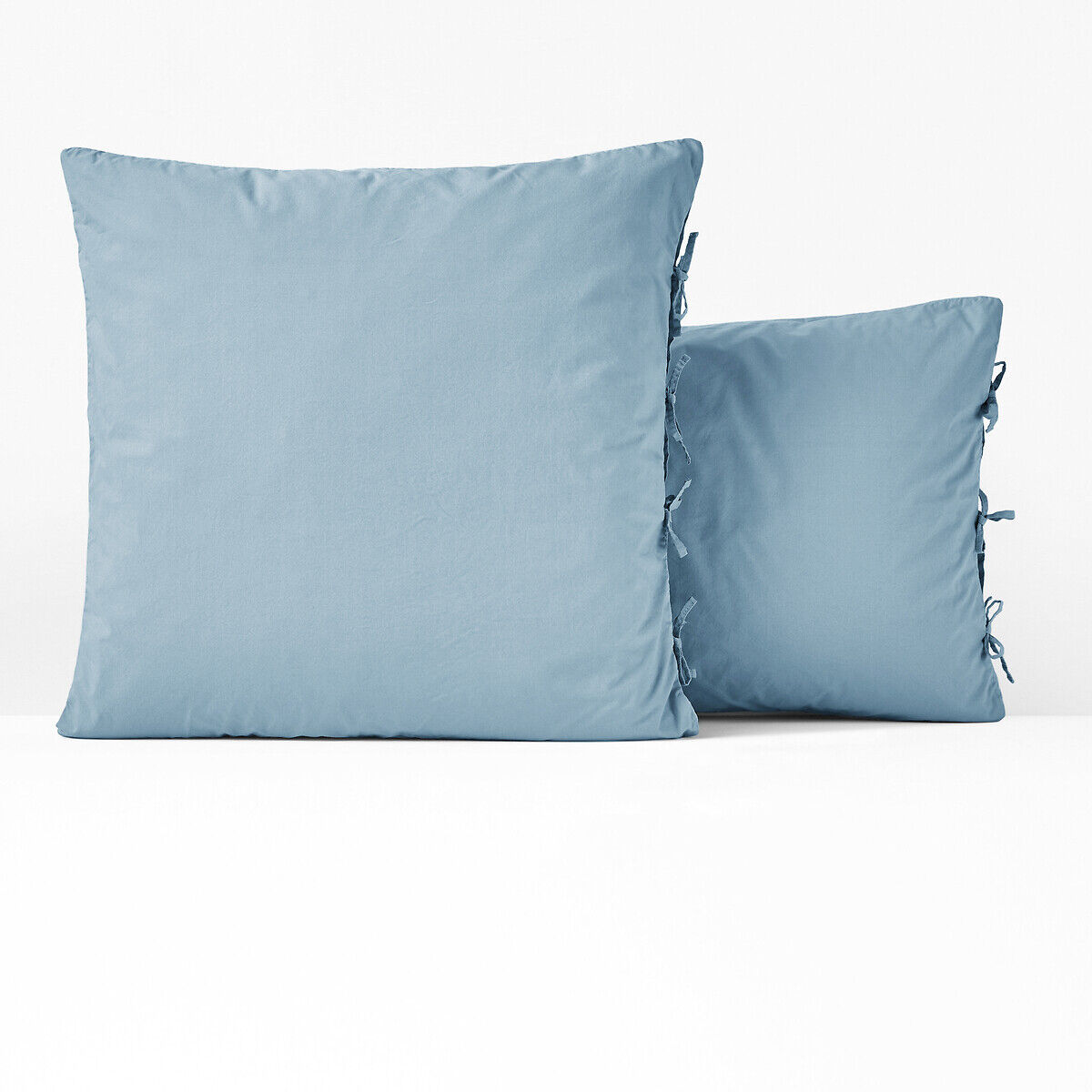 La Redoute Interieurs Fronha de almofada em percal de algodão lavado, Toscane   azul-acinzentado