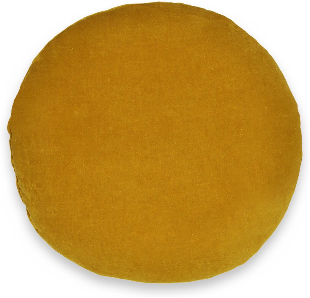 La Redoute Interieurs Almofada redonda para cadeira, em veludo, Velvet   Amarelo-bronze