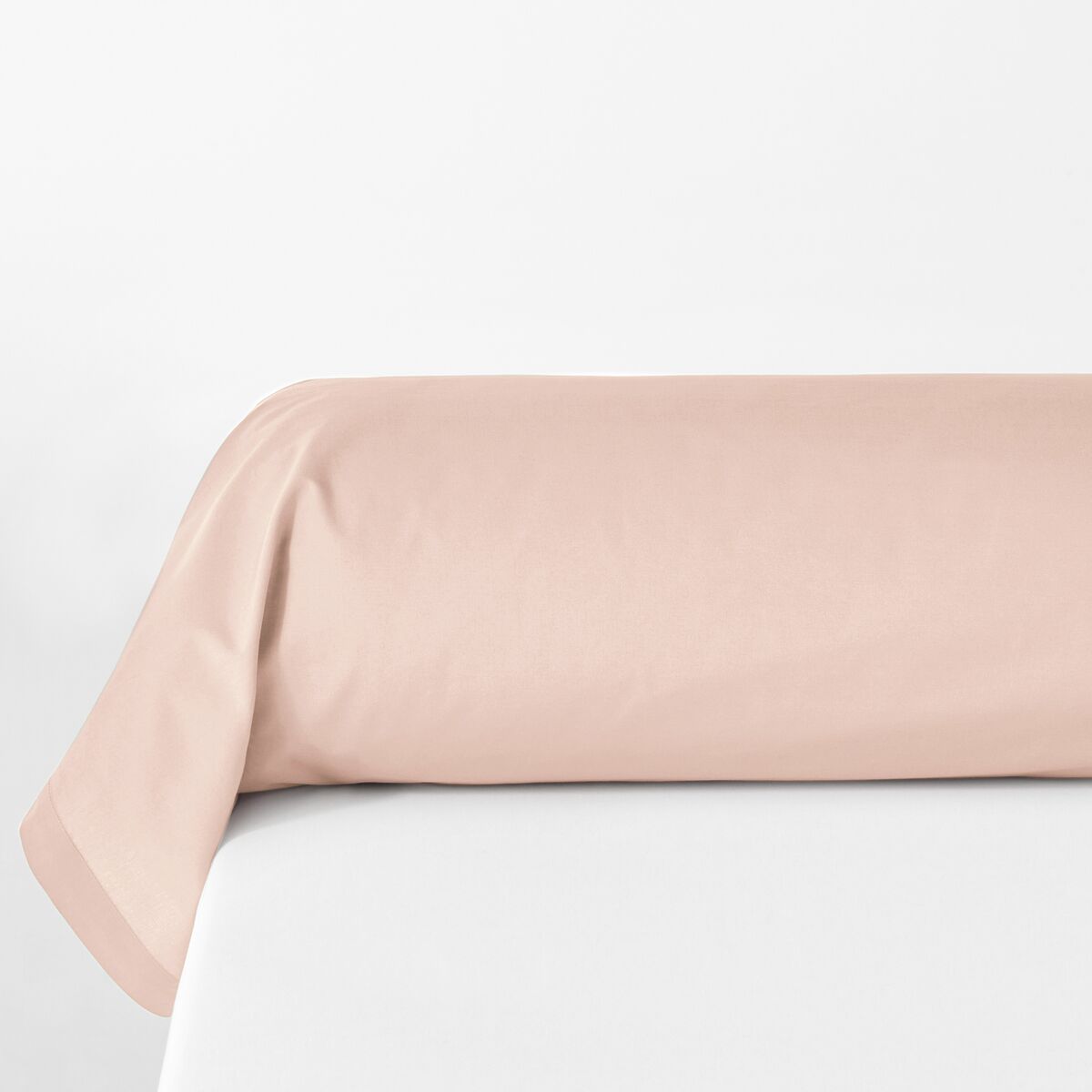 La Redoute Interieurs Fronha de travesseiro lisa em percal de algodão biológico   rosado