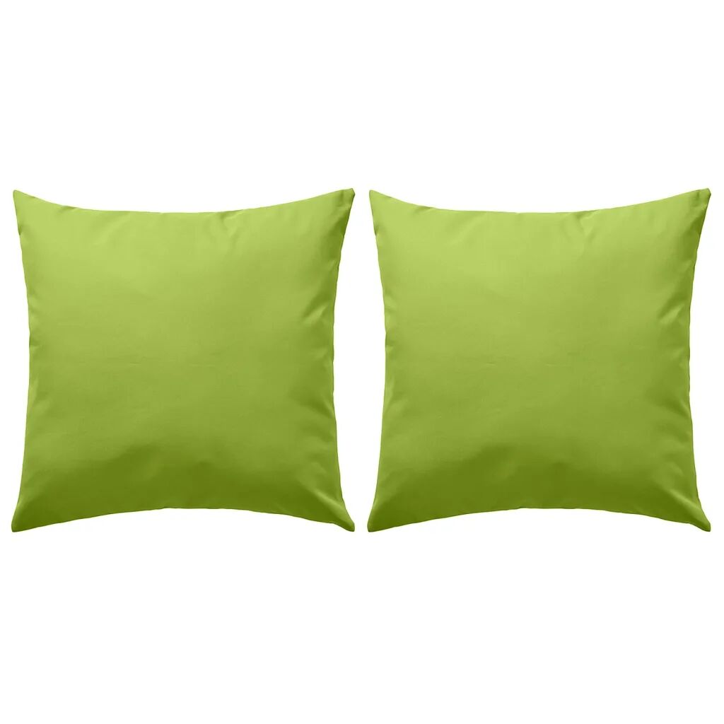 vidaXL Almofadas para exterior 2 pcs 60x60 cm verde maçã