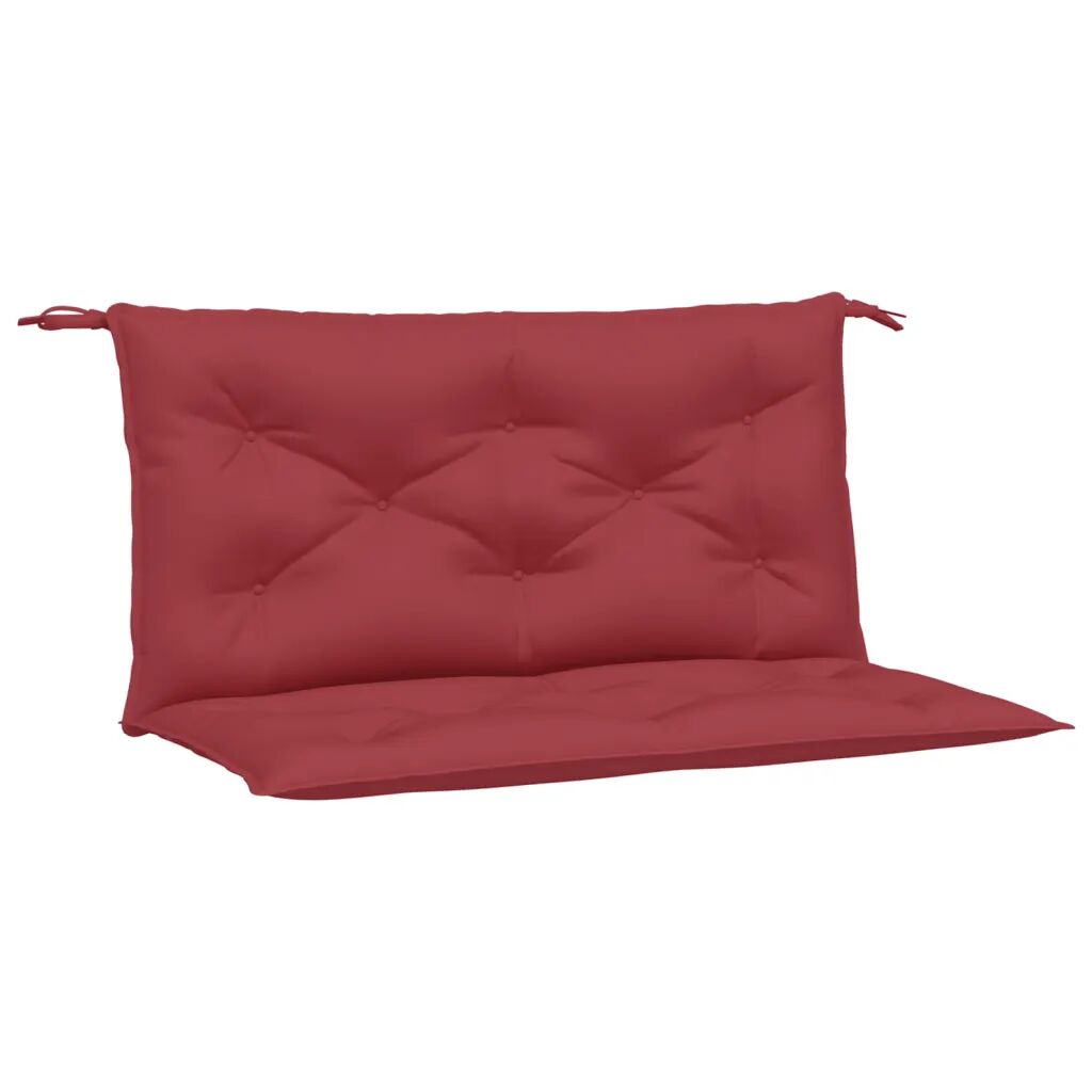 vidaXL Almofadão para cadeira de baloiço 100 cm tecido vermelho tinto