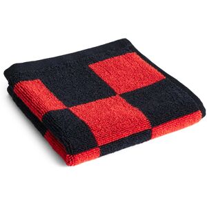 Hay - Check Wash Cloth - Poppy Red - Handdukar Och Badlakan