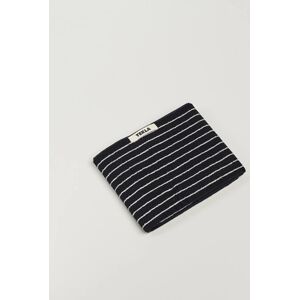 Tekla Organic Terry Hand Towel Black Stripe