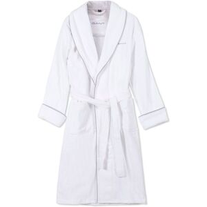 GANT Premium Velour Robe, Vit, S