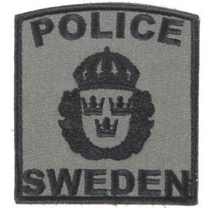 Snigel Design Snigel Patch Police Sweden -12 (Färg: FM Grå)