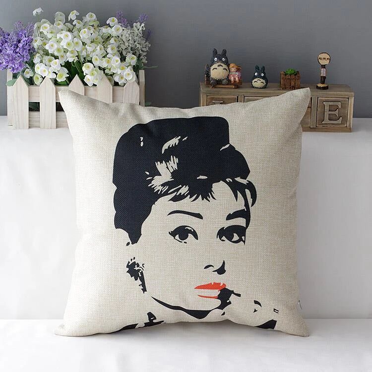 Mjukahem.se Kuddfodral - Audrey Hepburn 1