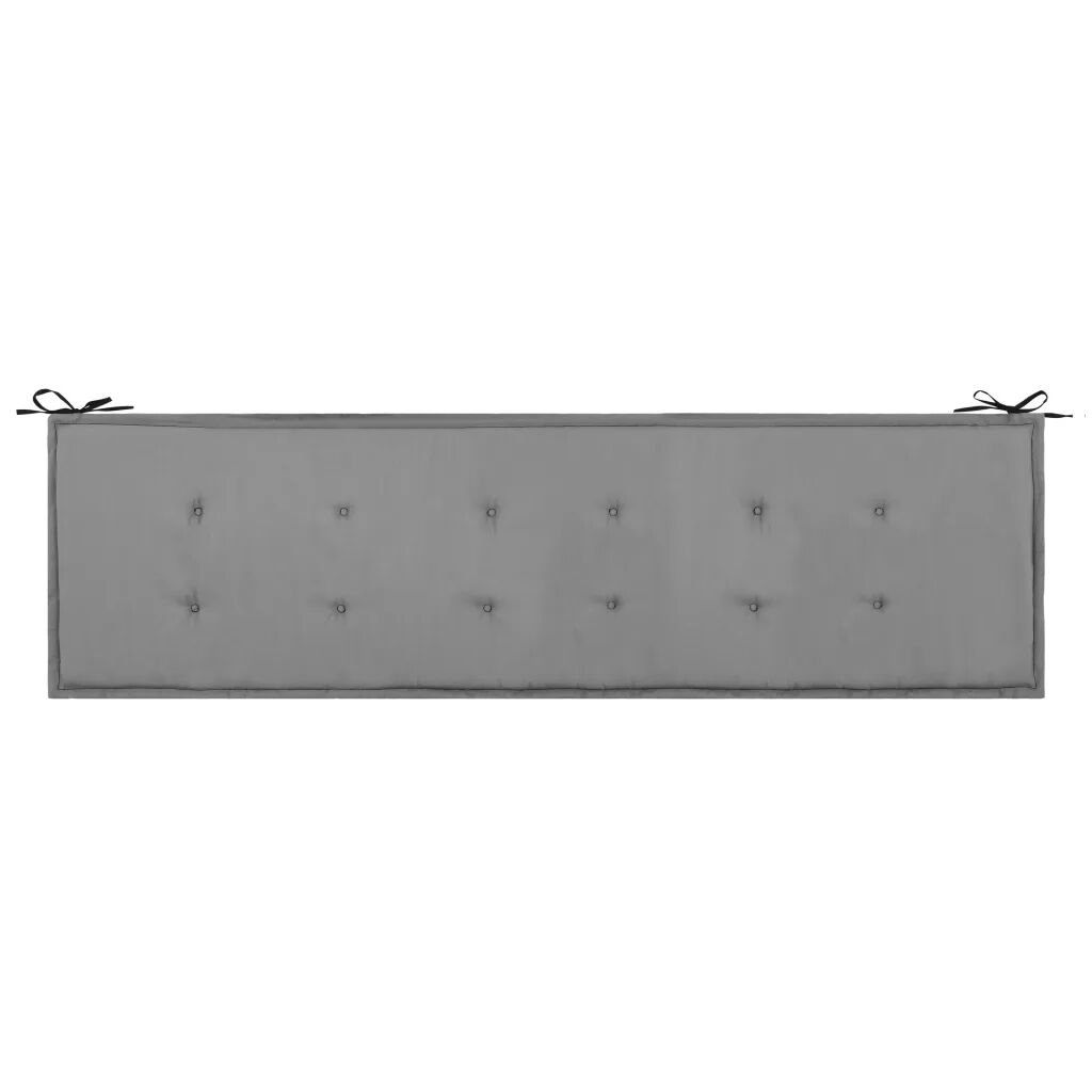 vidaXL Podložka na záhradnú lavičku, čierna a sivá 200x50x3 cm