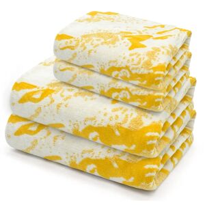 Ivy Bronx Devyn Bath Towels white/yellow 70.0 W cm