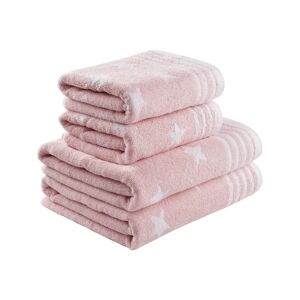 Ebern Designs Machesney Bath Towels pink/gray 70.0 W cm