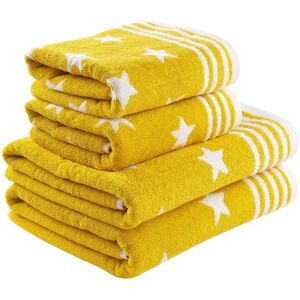 Ebern Designs Machesney Bath Towels orange/yellow 70.0 W cm