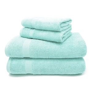 Ebern Designs Bryceland 4 Piece Bath Towels Multi-Size Set blue 70.0 W cm