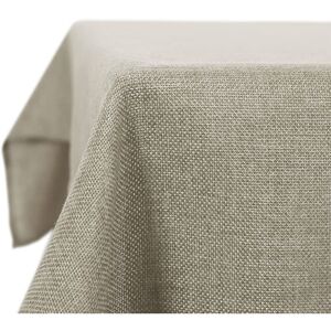 Faux Linen Water Resistant Table Cloth 51 x 63 Inch Linen - Linen - Deconovo