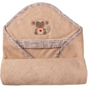 Babymatex Bamboo towel with hood Beige 100x100 cm