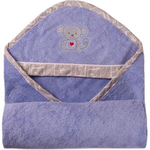 Babymatex Bamboo towel with hood Blue 100x100 cm