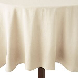 Sferra Festival Tablecloth, 90 Round  - Oyster