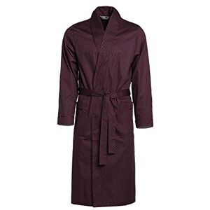 Revise RE-504 Elegant Men's Dressing Gown - Light and Thin - 100% Cotton– Bordeaux Red C7 – M