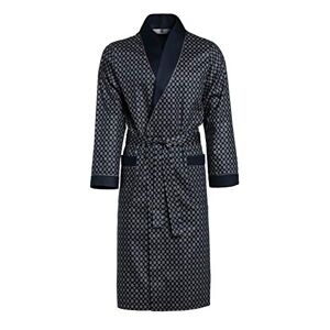 Revise RE-504 Elegant Men's Dressing Gown - Light and thin - 100% cotton– Darkblue – L
