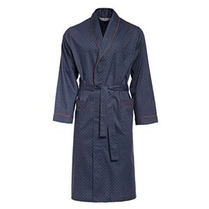 Revise RE-504 Elegant Men's Dressing Gown - Light and thin - 100% cotton– Darkblue C4 – L