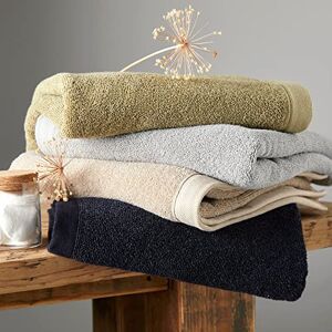 Drift Home Cream Beige Hand Towel (50 x 90cm) - 100% Eco Sustainable Cotton - Guest Towel, Head Towel, Beach Towel, Bathroom Accessory - Abode Eco Collection