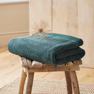 Drift Home Emerald Green Bath Sheet (90 x 150cm) - 100% Eco Sustainable Cotton - Bath Towel Large, Bathroom Accessory, Absorbent Bath Towel - Abode Eco Collection