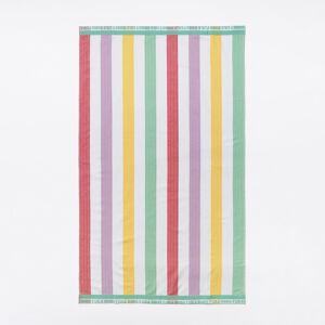 BIMBA Y LOLA Multicolor striped print towel BURGUNDY UN adult