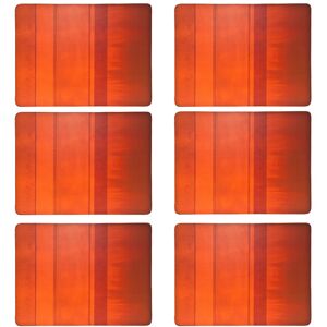 Denby Colours Set Of 6 Orange Placemats