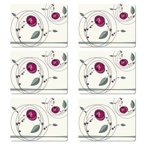 Denby Set Of 6 Tiffany Rose Double Placemats