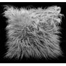 Cushion Mania (Silver, 21"x21" filled cushion) Cushion or Cover long Shaggy faux fur cushions