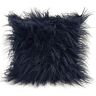 Cushion Mania (NAVY, 17"x17" cushion cover) Cushion or Cover long Shaggy faux fur cushions