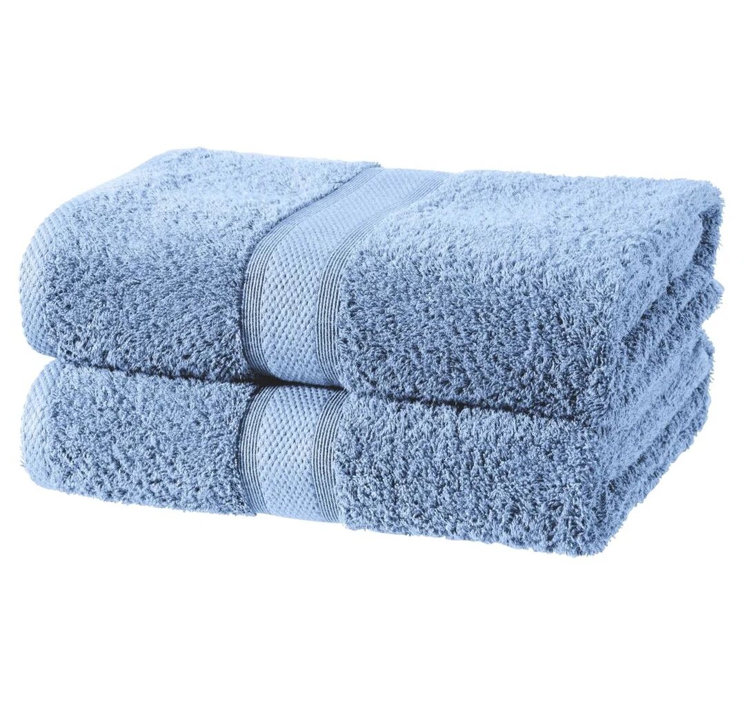 Photos - Towel Ebern Designs Wingler Bath Sheet blue